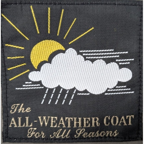 Mens THE ALL WEATHER COAT SIZE 60L  Trench-Taupe-Termo-Lite Zip Quilted Liner - Picture 3 of 14